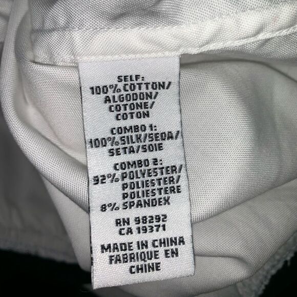 TIBI White Cotton Black Collared Bodysuit-10 - Picture 8 of 8